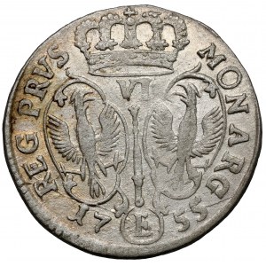 Prusy, Friedrich II, Szóstak 1755-E, Königsberg