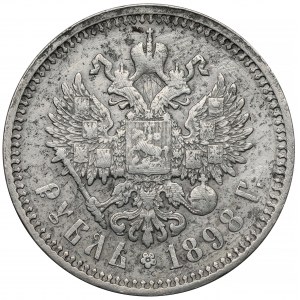 Rosja, Mikołaj II, Rubel 1898 AG, Petersburg