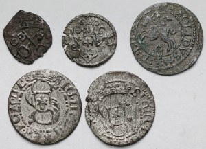 Sigismund III Vasa, from denarius to shekel - set (5pcs)