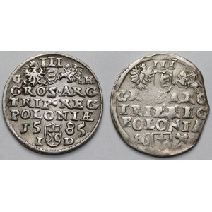 Stefan Batory, Trojak Olkusz 1585 i Poznań 1586 - zestaw (2szt)