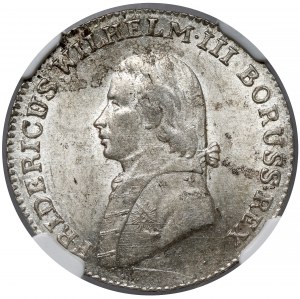 Prusse, Friedrich Wilhelm III, 4 pennies 1802-A, Berlin