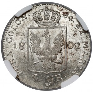 Prusy, Friedrich Wilhelm III, 4 grosze 1802-A, Berlin