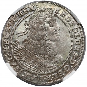 Śląsk, Leopold I, 15 krajcarów 1660 GH, Wrocław