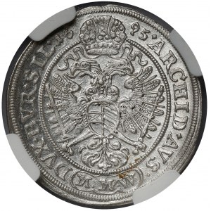 Śląsk, Leopold I, 3 krajcary 1695 MMW, Wrocław