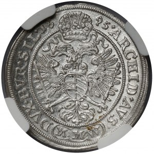Silésie, Léopold Ier, 3 krajcara 1695 MMW, Wrocław