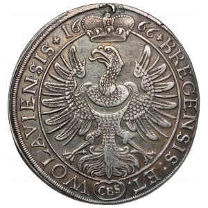 Śląsk, Chrystian Wołowski, Talar 1666 CBS, Brzeg