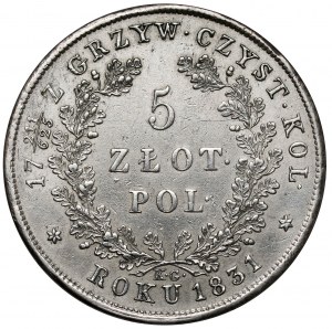 Insurrection de novembre, 5 zlotys 1831 KG