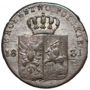 Révolte de novembre, 10 groszy 1831 KG - plié
