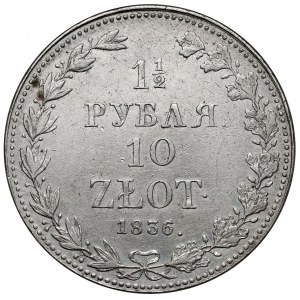 1-1/2 rubla = 10 złotych 1836 MW, Warszawa