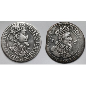 Zygmunt III Waza, Ort Gdańsk 1613 i 1624 - zestaw (2szt)