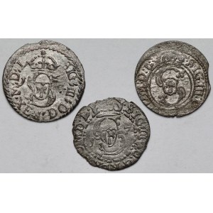 Zygmunt III Waza, Szeląg Wilno 1615-1624 - zestaw (3szt)