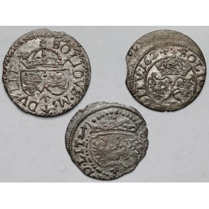 Zygmunt III Waza, Szeląg Wilno 1615-1624 - zestaw (3szt)