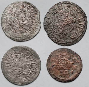 Sigismond III Vasa, Deux bijoux et shillings - set (4pcs)