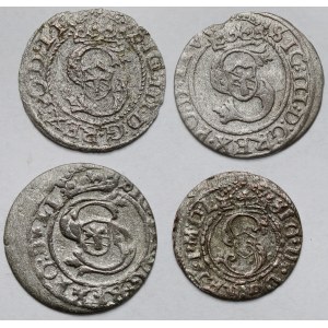 Zygmunt III Waza, Szelągi Ryga - zestaw (4szt)