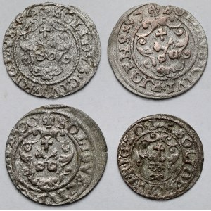 Zygmunt III Waza, Szelągi Ryga - zestaw (4szt)