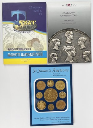Collections de Russie - ensemble de catalogues de vente aux enchères (3pc)