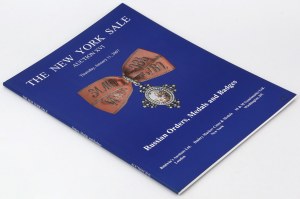 Ordres, médailles et insignes russes - catalogue de vente La vente de New York 2007