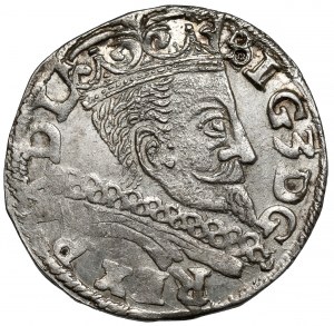 Sigismond III Vasa, Trojak Lublin 1597 - monogramme dans l'écu