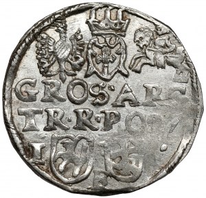 Sigismond III Vasa, Trojak Lublin 1597 - monogramme dans l'écu