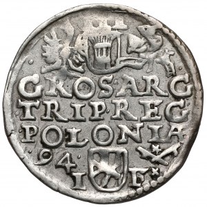 Sigismond III Vasa, Trojak Wschowa 1594 - rare