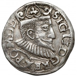 Zygmunt III Waza, Trojak Wschowa 1595 - z kratką
