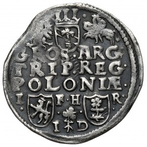 Zygmunt III Waza, Trojak Poznań 1596 - data na Aw.