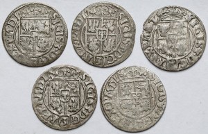 Sigismond III Vasa, Demi-traces 1620-1627 - set (5pcs)