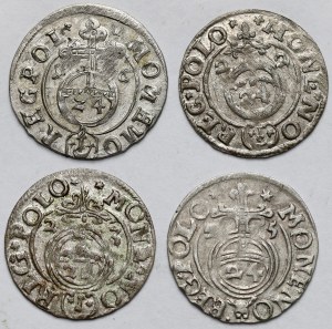 Sigismund III Vasa, Half-tracks 1616-1625 - set (4pcs)
