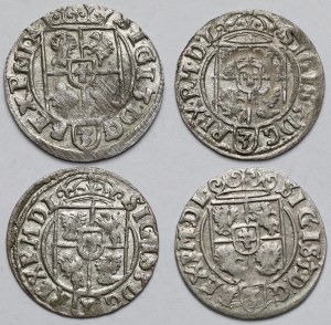 Sigismund III Vasa, Half-tracks 1616-1625 - set (4pcs)