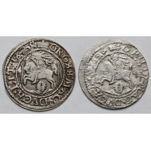 Zygmunt III Waza, Grosze Wilno 1625-1626 - zestaw (2szt)