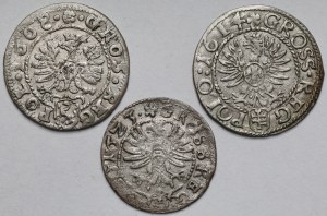 Sigismond III Vasa, Crown pennies 1608-1623 - set (3pcs)