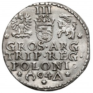 Zygmunt III Waza, Trojak Malbork 1594 - otwarty