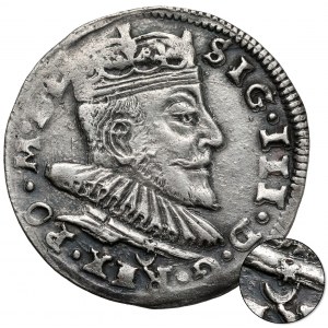 Zygmunt III Waza, Trojak Wilno 1590 - Leliwa