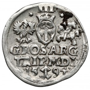 Zygmunt III Waza, Trojak Wilno 1594 - gwiazdki