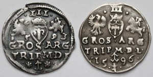 Sigismond III Vasa, Vilnius Troikas 1593 et 1596 - set (2pcs)