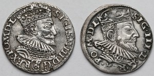 Sigismond III Vasa, Troïkas de Malbork et Vilnius 1593 - set (2pcs)