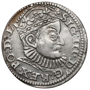 Zygmunt III Waza, Trojak Ryga 1588 - duża głowa