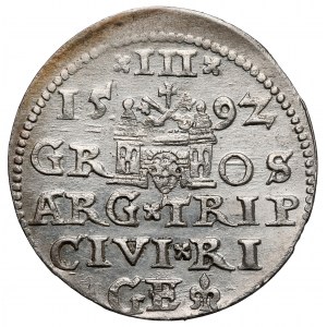 Zygmunt III Waza, Trojak Ryga 1592
