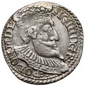 Zygmunt III Waza, Trojak Olkusz 1598 - duża głowa