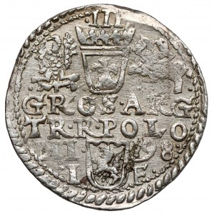 Zygmunt III Waza, Trojak Olkusz 1598 - duża głowa