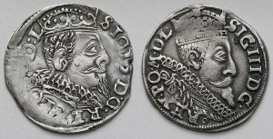 Sigismond III Vasa, Trojaks Poznań et Bydgoszcz 1597 - set (2pcs)