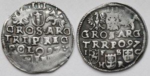 Sigismond III Vasa, Trojaks Poznań et Bydgoszcz 1597 - set (2pcs)