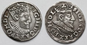 Sigismond III Vasa, Troikas Poznań 1590 et 1591 - set (2pcs)