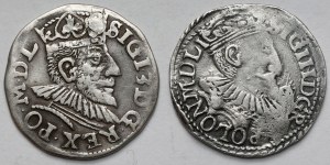Sigismund III Vasa, Trojaks Poznań 1591 and Olkusz 1598 - set (2pcs)