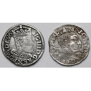 Zygmunt III Waza, Trojaki Wschowa 1596 i Poznań 1599 - zestaw (2szt)