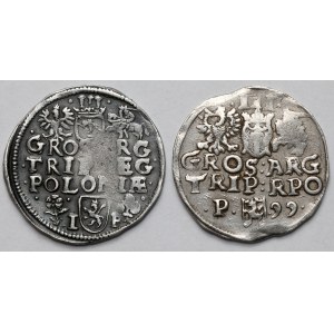 Zygmunt III Waza, Trojaki Wschowa 1596 i Poznań 1599 - zestaw (2szt)