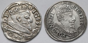 Sigismund III Vasa, Trojaks Poznań 1593 and Olkusz 1596 - set (2pcs)