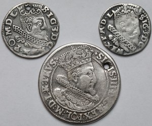 Sigismund III Vasa, Ort and Trojaks 1599-1616 - set (3pcs)