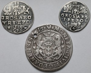 Sigismund III Vasa, Ort and Trojaks 1599-1616 - set (3pcs)
