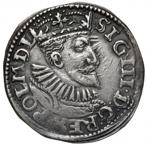 Zygmunt III Waza, Trojak Bydgoszcz 1595 - haki - wąska głowa